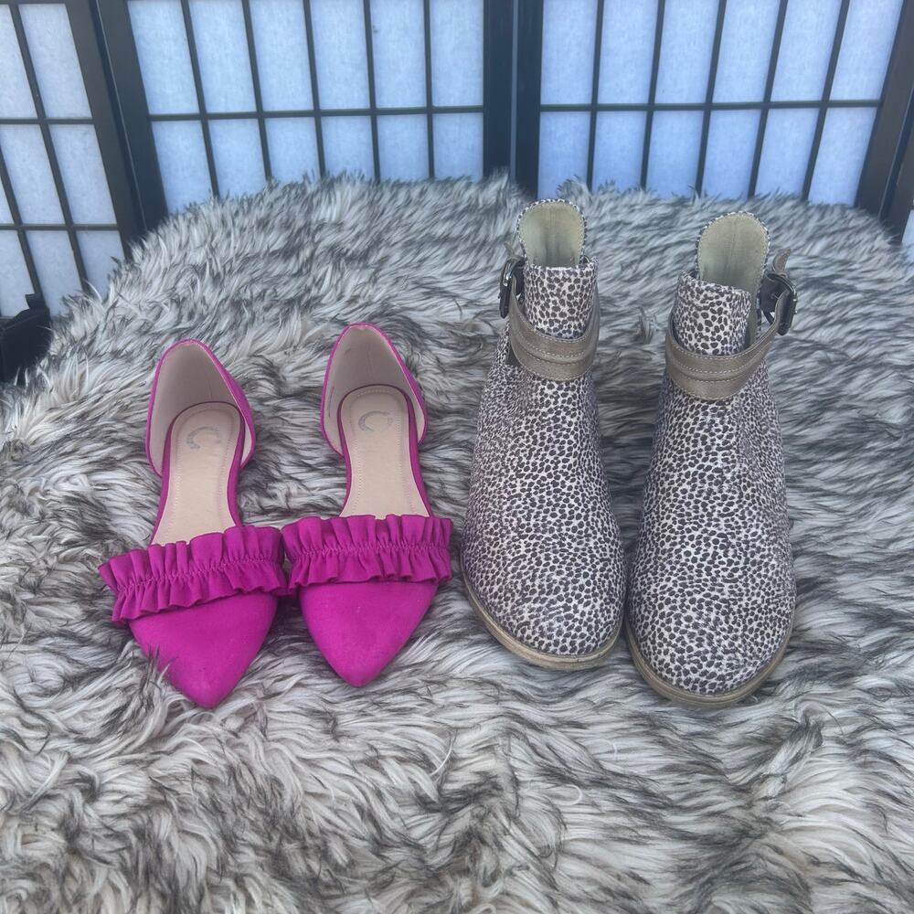 ✅ Lot of 2 Pairs Women’s Size Flats & Boots (3C-11) - Picture 2 of 11